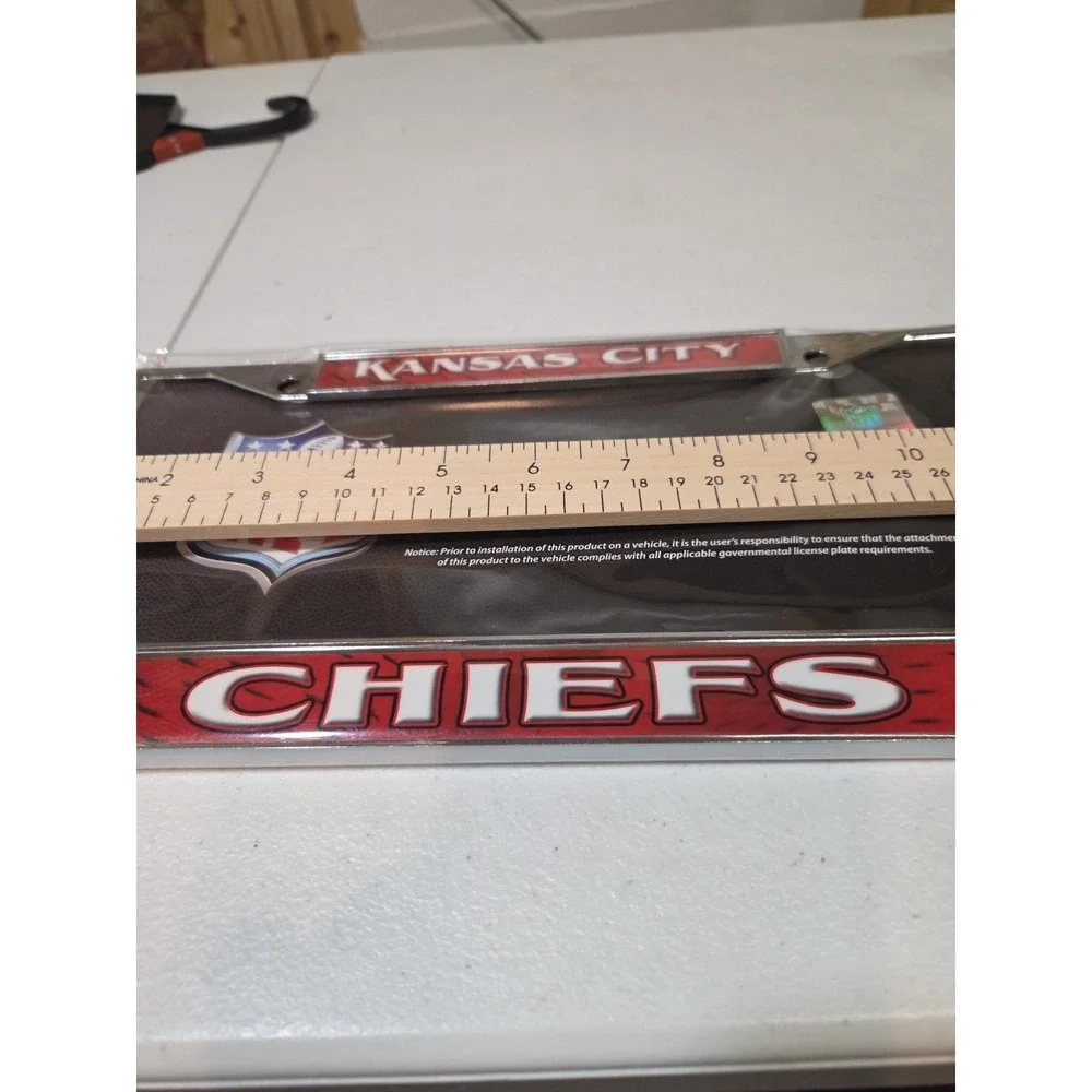 Kansas City Chiefs‎ 1 License Plate Frame New Official